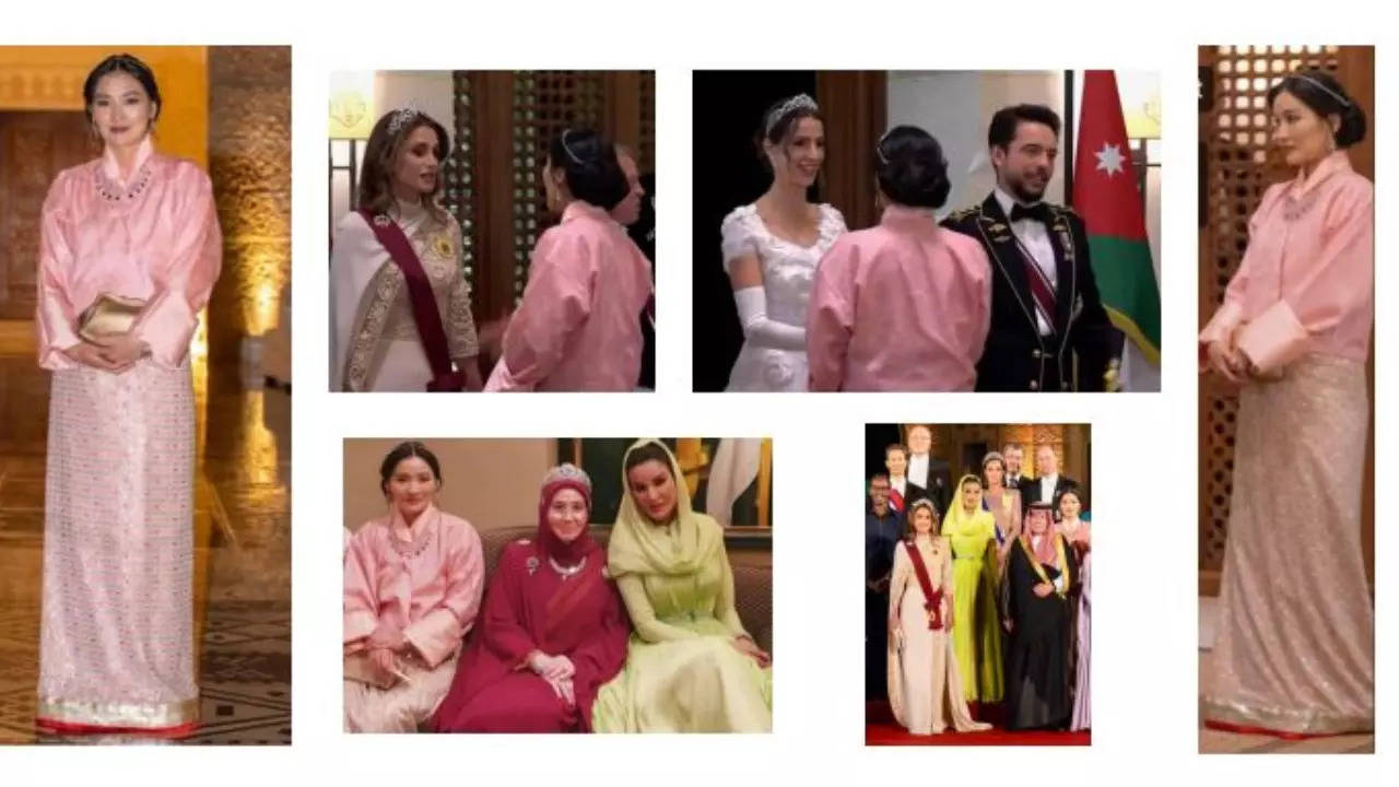 Bhutan’s king and queen attend royal wedding reception of Brunei prince in custom-made outfits by Manav Gangwani – MSN